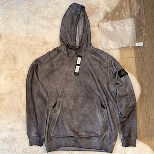 STONE ISLAND 62090 DUST COLOUR TREATMENT HOODIE